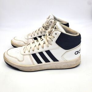 Adidas Shoe Mens 10.5 Neo Hoops 2.0 BB7208 White Black Casual Sneakers